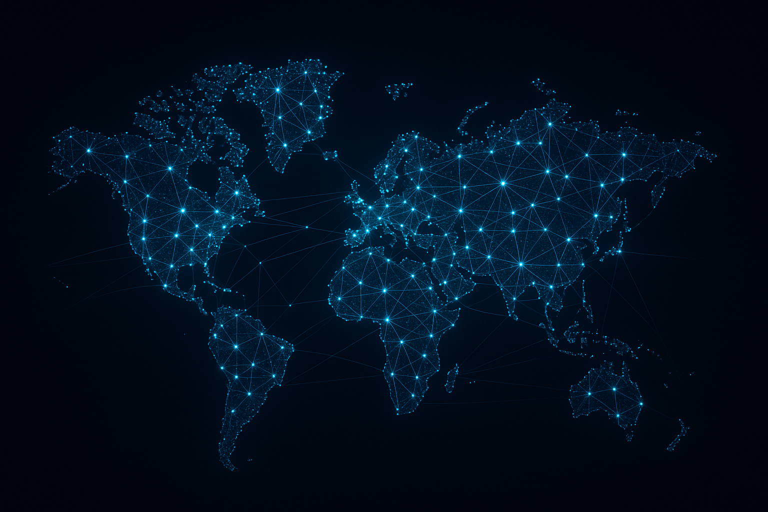 World map showing global office locations